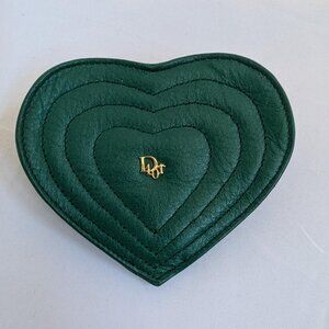 Dior Green Heart Coin Case